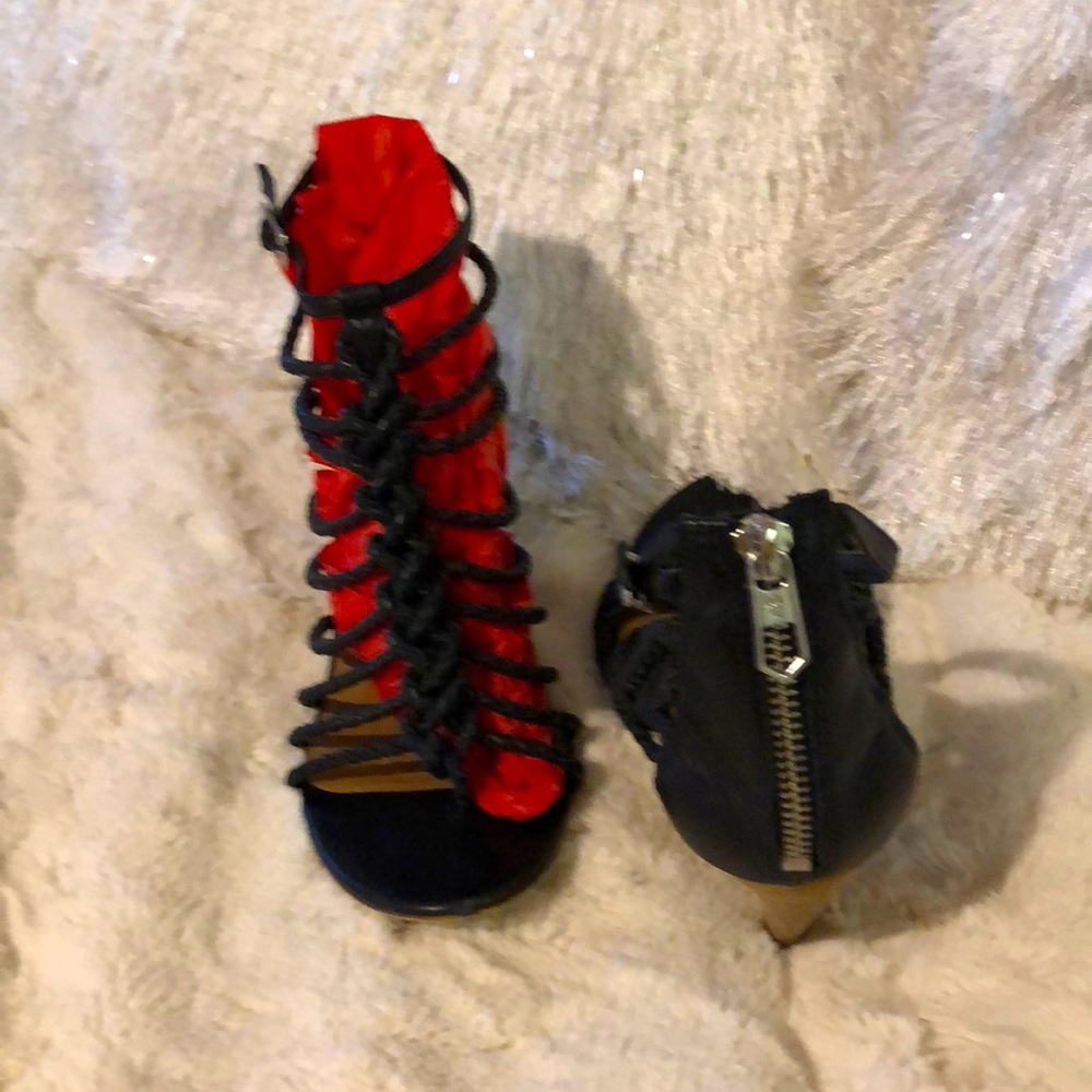 sigerson morrison braided black leather sandal